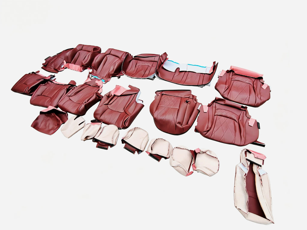 2008-2015 Upgrade 2021 LX570 Interior Kit maroon