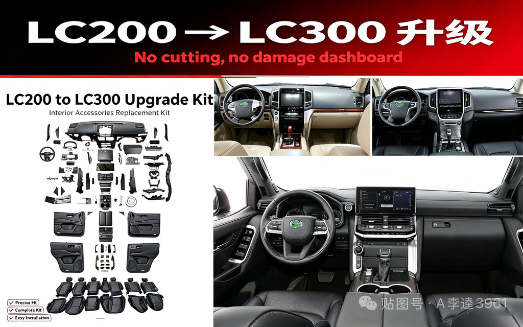 2008-2020 LC300 Interior Kit 1:1 Black