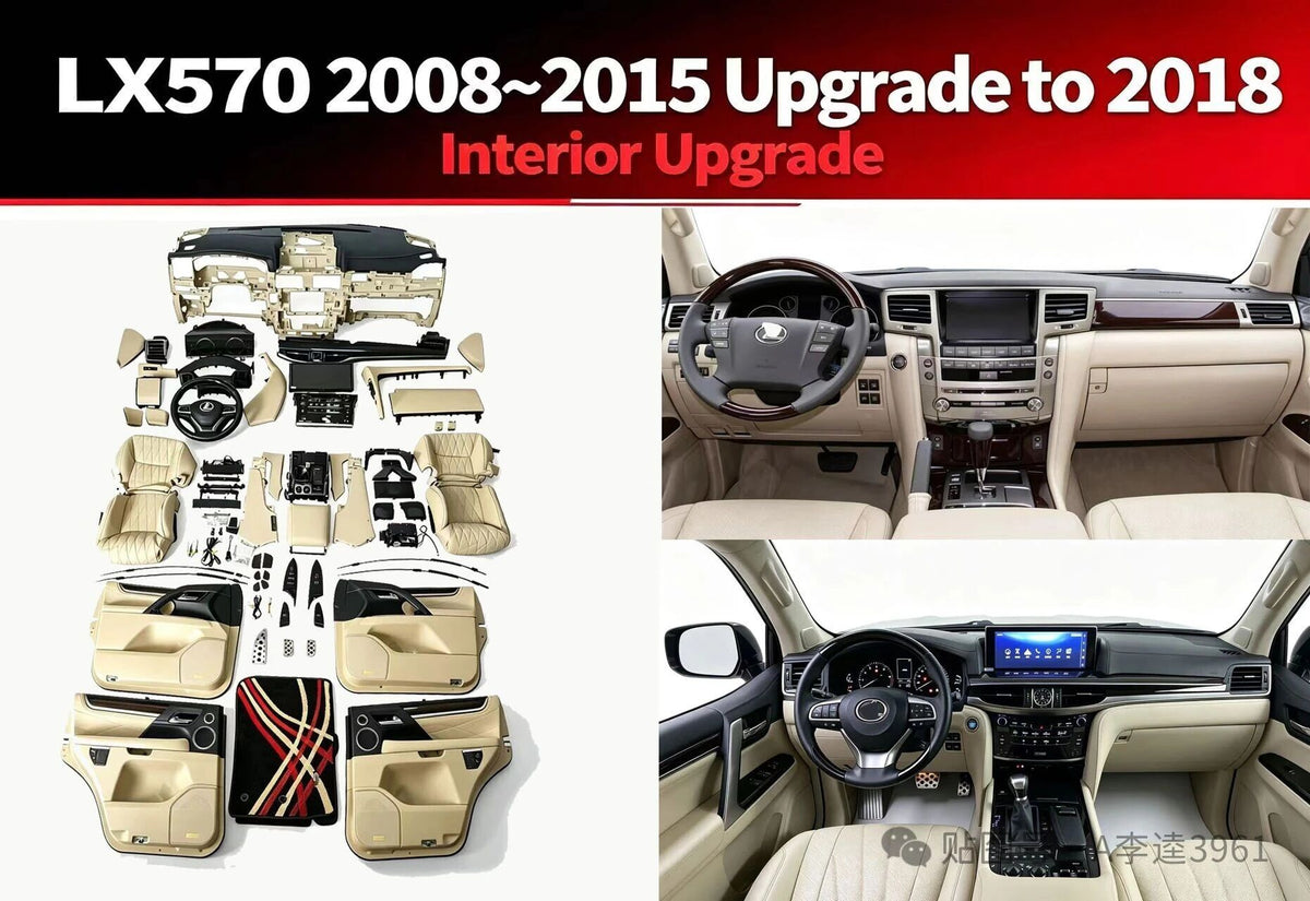 2008-2015 Upgrade 2021 LX570 Interior Kit Beige