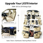 2008-2015 Upgrade 2021 LX570 Interior Kit Beige