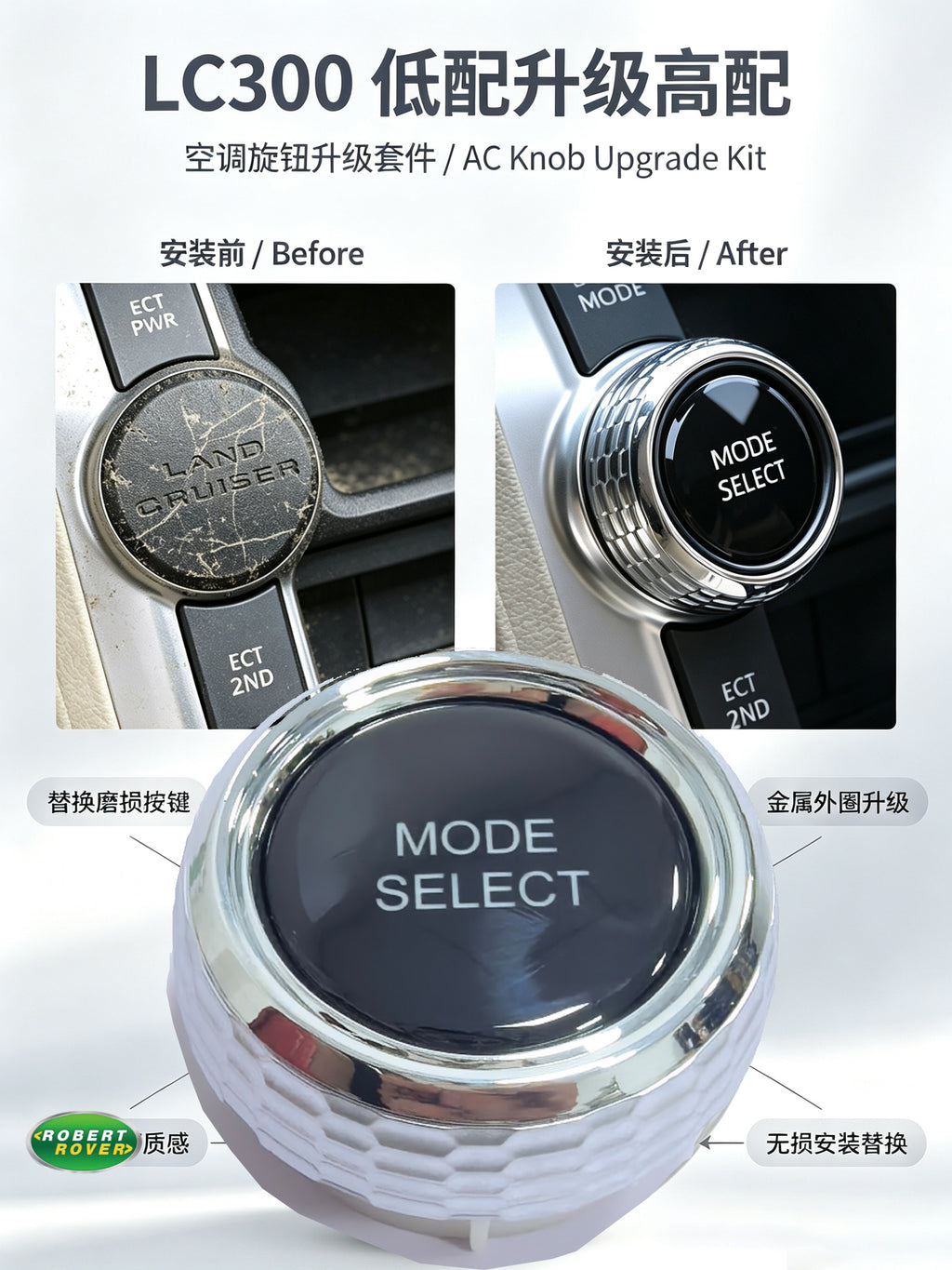 LC300 AC Knob Upgrade Kit