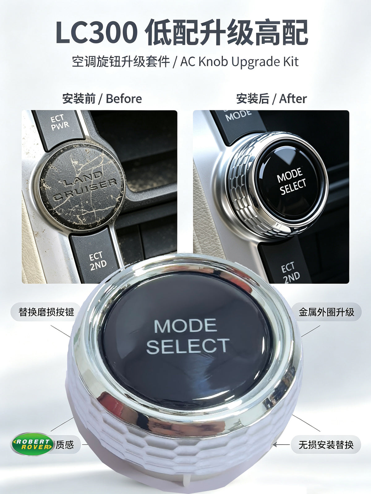 LC300 AC Knob Upgrade Kit